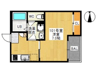 REGALEST奥田中央Ⅰの物件間取画像